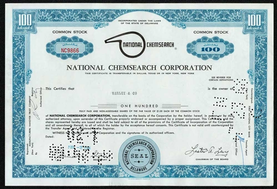 National Chemsearch Corporation - 1968
