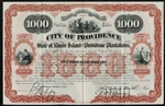 State of Rhode Island and Providence Plantations Bond - 1891