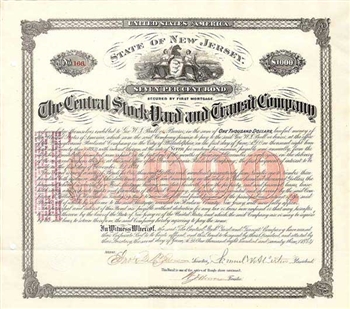 The Central Stock Yard and Transit Company -1873