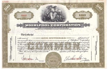 Whirlpool Corp Specimen Stock Certificate