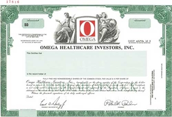 Omega Healthcare Investors, Inc. Specimen Stock Certificate