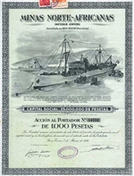 Minas Norte-Africanas Bearer Bond - Morocco