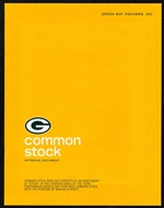 Green Bay Packers, Inc. Common Stock Offering Document - 1997