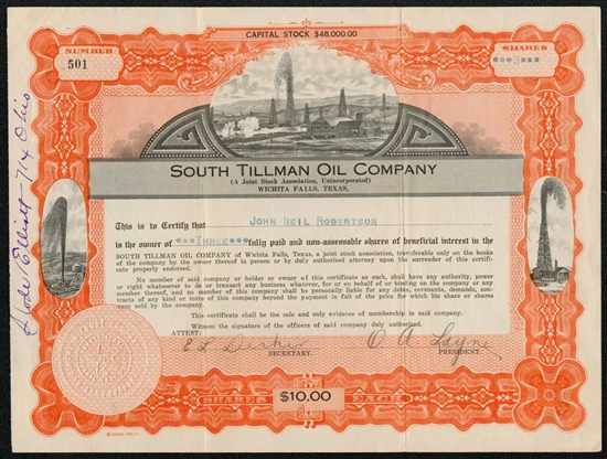 South Tillman Oil Company - 1920 - Wichita Falls, Texas