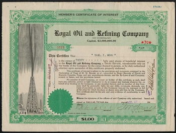 Royal Oil and Refining Company - Dallas, Texas -1918