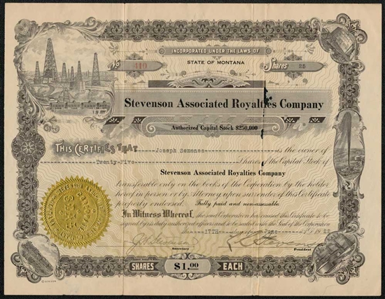 Stevenson Associated Royalties Company - Montana Oil