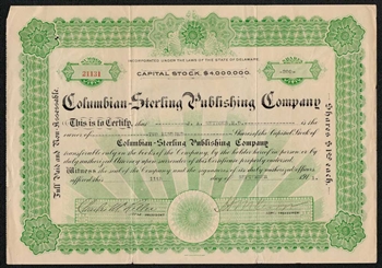 Columbian Sterling Publishing Company - 1911