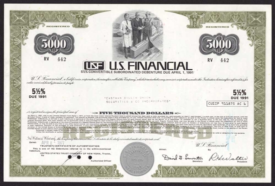 U.S. Financial $5,000 Bond -  Huge Real Estate Fraud
