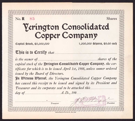 Yerington Consolidated Copper Company - Utah 190_