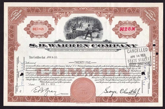 S.D. Warren Company - 1953 - Maine Paper Mill