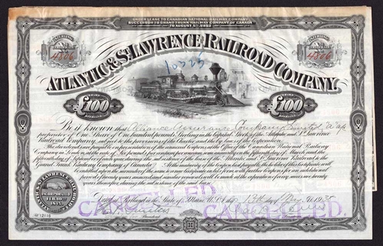 Atlantic & St. Lawrence Railroad Company - 1938