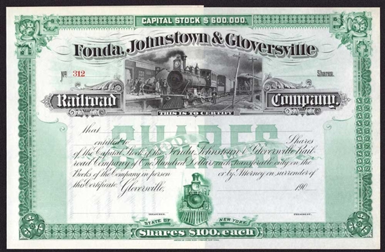 Fonda, Johnstown & Gloversville Railroad Company 190_