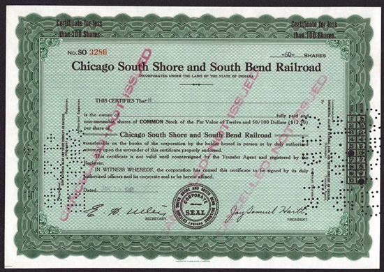 Chicago South Shore and South Bend Railroad - 1945
