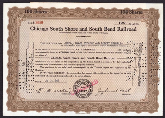 Chicago South Shore and South Bend Railroad - 1944