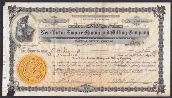 New Victor-Empire Mining and Milling Company - 1910