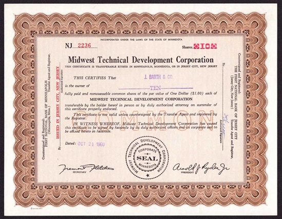 Midwest Technical Development Corp - Minnesota VC Company