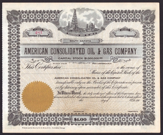 American Consolidated Oil & Gas Company - South Dakota - 190_