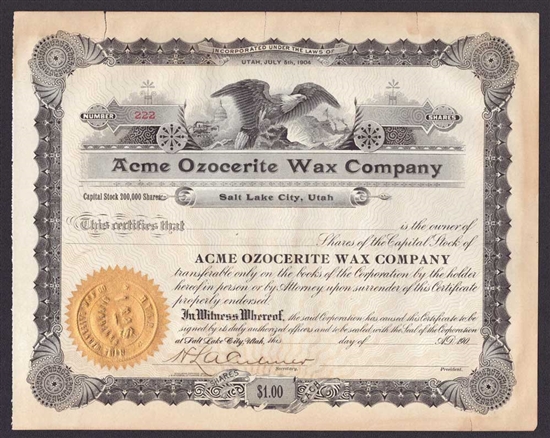 Acme Ozocerite Wax Company  - Salt Lake City - 190_