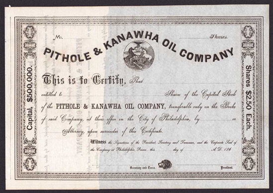 Pithole & Kanawha Oil Company - 1860s