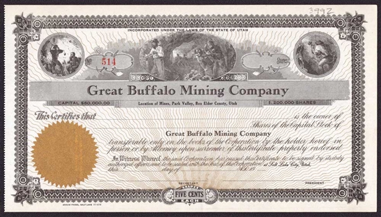 Great Buffalo Mining Company - Utah