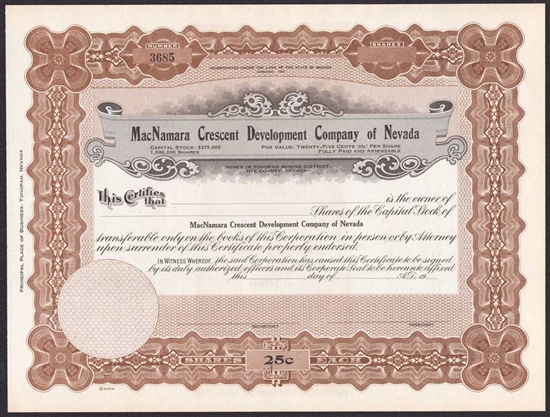 MacNamara Crescent Development Company of Nevada