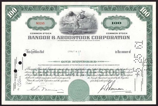 Bangor & Aroostook Corporation - 1961