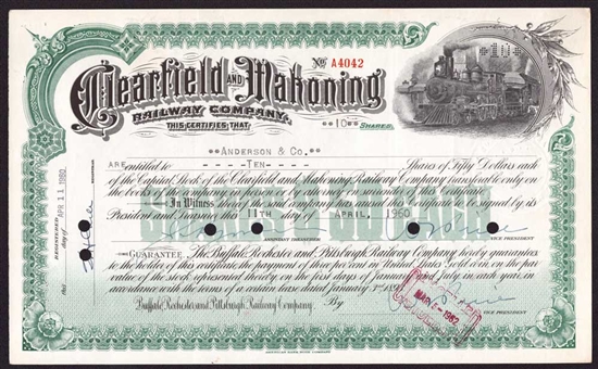 Clearfield and Mahoning Railway Company - 1960