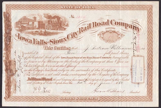 Iowa Falls & Sioux City Rail Road Company
