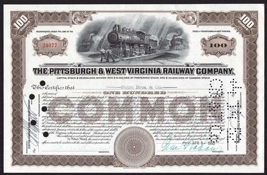 The Pittsburgh & West Virginia Railway Company