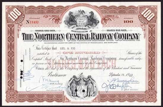 The Northern Central Railway Company - 1963