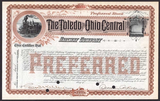 The Toledo and Ohio Central Railway Company - 1800s