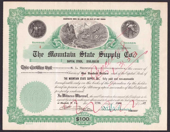 The Mountain State Supply Company - West Virginia