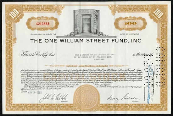 The One William Street Fund, Inc.