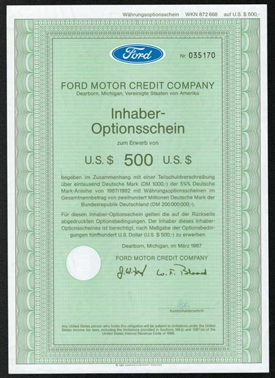 German Ford Motor Credit Company