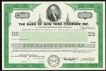 The Bank of New York Company, Inc. Specimen Stock Certificate