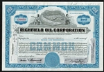 Richfield Oil Company Stock Certificate