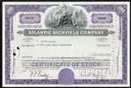 The Atlantic Richfield Company Stock Certificate - Blue