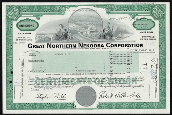 Great Norther Nekoosa Corp. Stock
