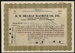 R.M. Sharaf Machine Co., Inc. Stock