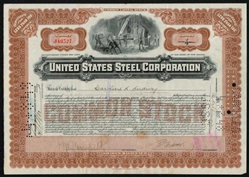 United States Steel Corporation Stock Certificate