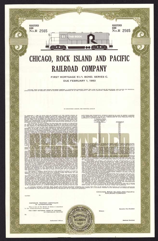 The Chicago, Rock Island and Pacific Railway Company Bond