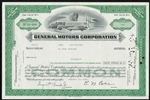 General Motors Corporation Stock Certificate