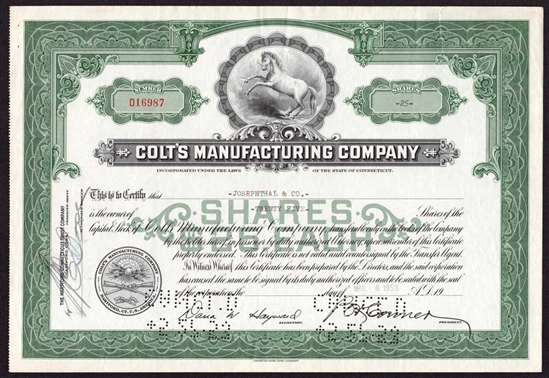 Colt's Patent Fire Arms Manufacturing Company - Green
