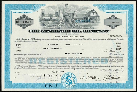 The Standard Oil Company Bond - Blue