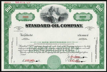 The Standard Oil Company Specimen Stock Certificate