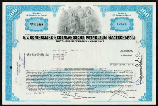Royal Dutch Petroleum - Kingdom of the Netherlands Blue