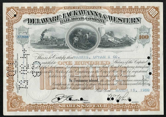 The Delaware, Lackawanna & Western Rail Road Company - Brown
