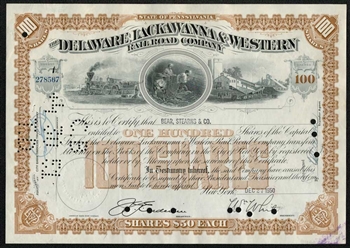 The Delaware, Lackawanna & Western Rail Road Co - Issued to Bear Stearns