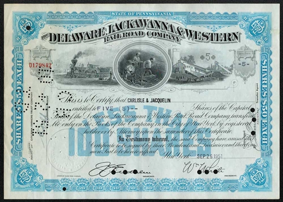 The Delaware, Lackawanna & Western Rail Road Company - Blue