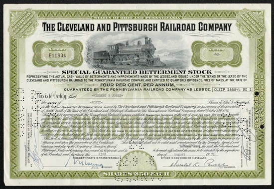 Cleveland and Pittsburgh Railroad Company - Green